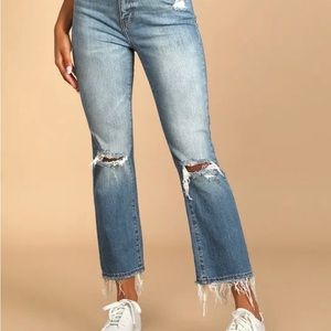 Brand New Daze Shy Girl High Rise Crop Flare Size 25